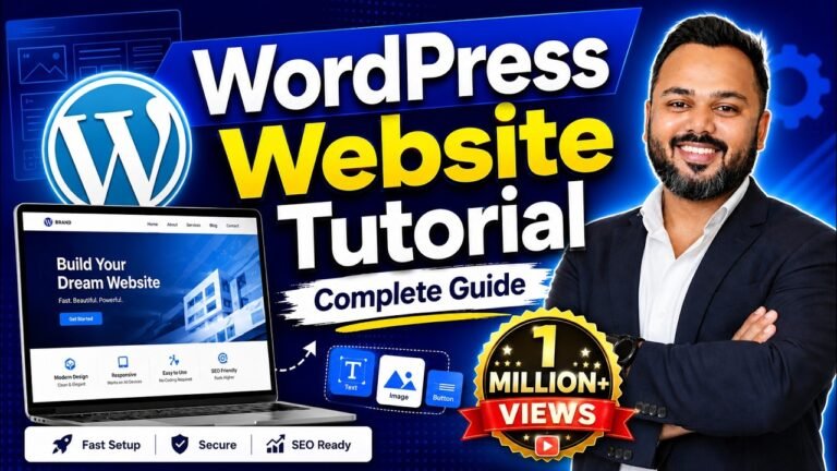 WordPress Tutorial for Beginners | WordPress Full Course 2026